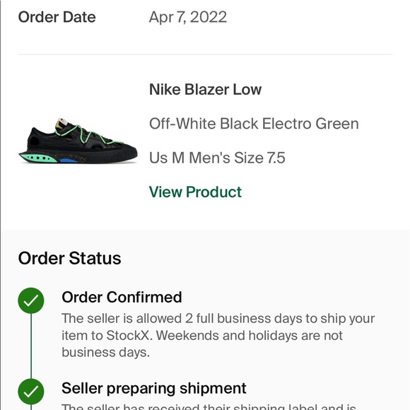 (Final Drop 6/4/22) Off-White x Blazer Lows Size 7.5 New w/tags & OG Zip Tie - Picture 14 of 14